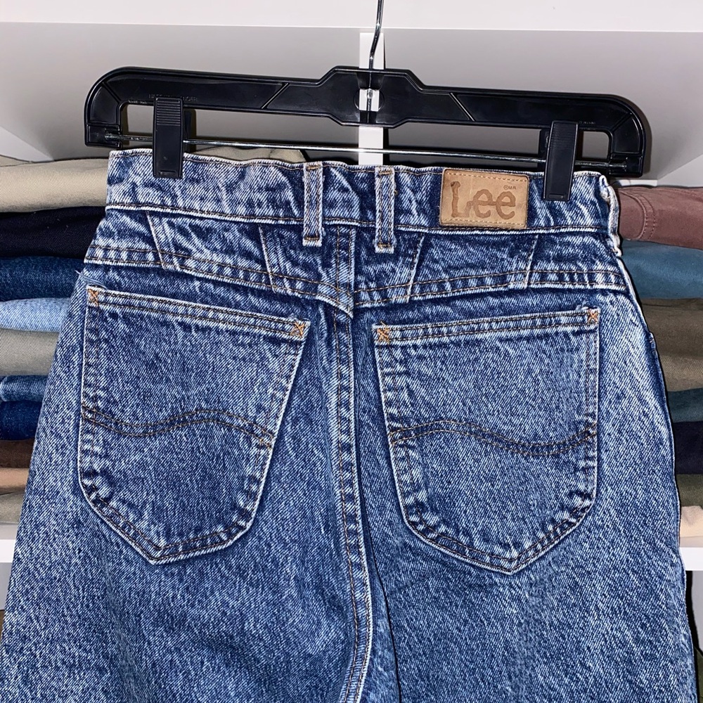 Lee high waisted acid wash jeans